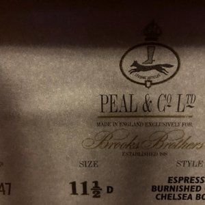 Peal & Co, 11.5D, Brown